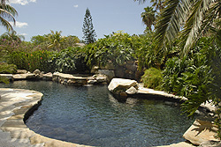 Lagoon pool at a mansion on Casey Key, Florida.